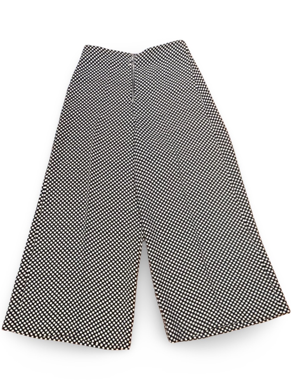 ZARA Woman Polka Dot High-Waisted Wide Leg Pants / Culottes, S